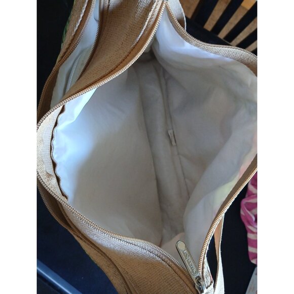 LeSportSac Crossbody Bag Tan Fruit Adjustable Strap Commute Everday Deluxe - Picture 11 of 11